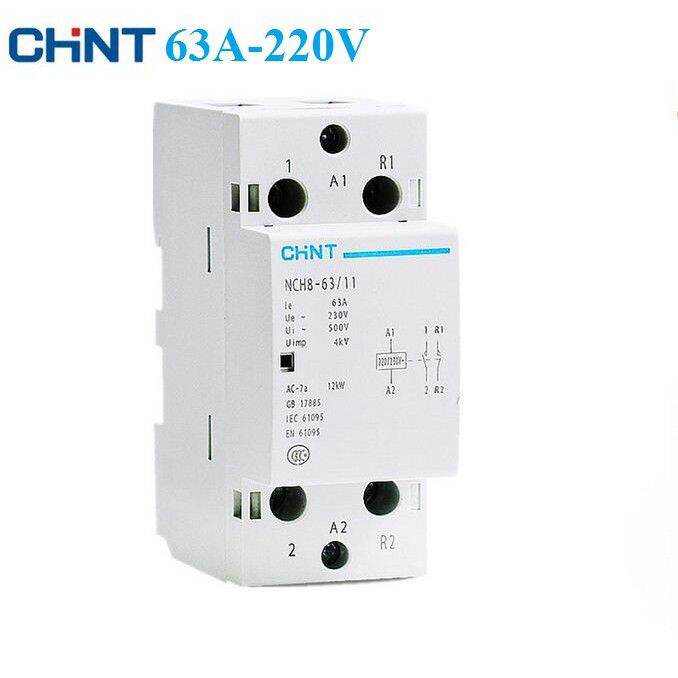 Khởi động từ, contactor 1p 63a chint nch8-63a/220v chính hãng
