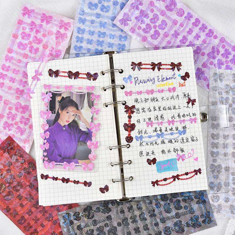 Sticker tấm hình nơ trang trí Toploader, Sổ