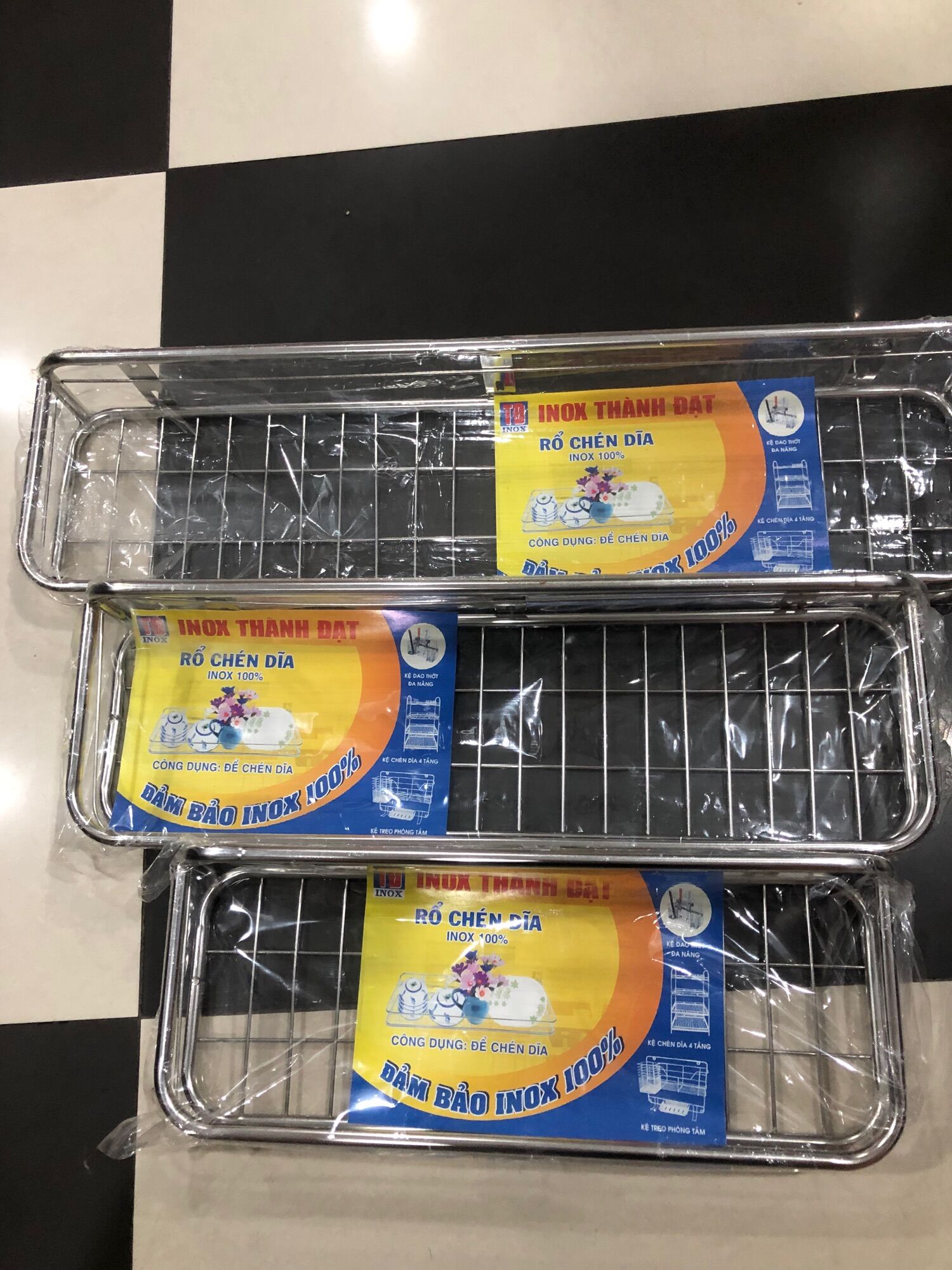 Kệ gia vị 1 tầng treo tường inox-Kệ treo tường inox