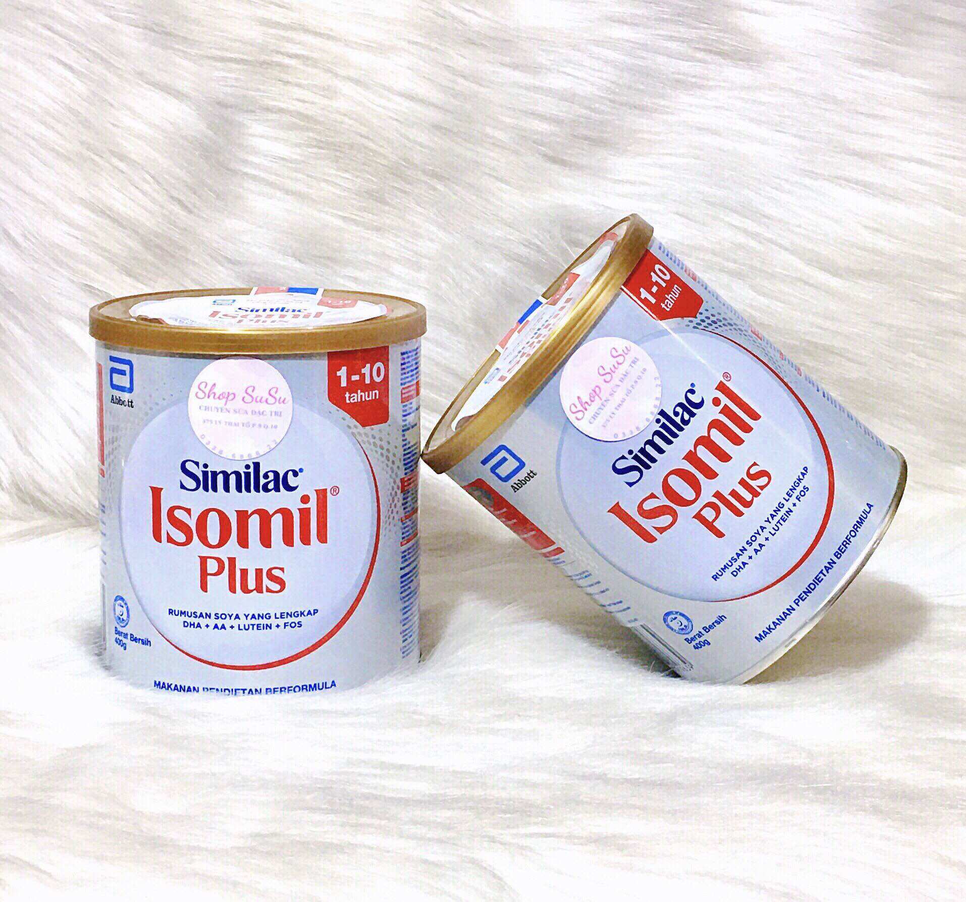 Sữa Similac Isomil Plus (1-10 tuổi) 400g Sữa chống dị ứng và tiêu chảy