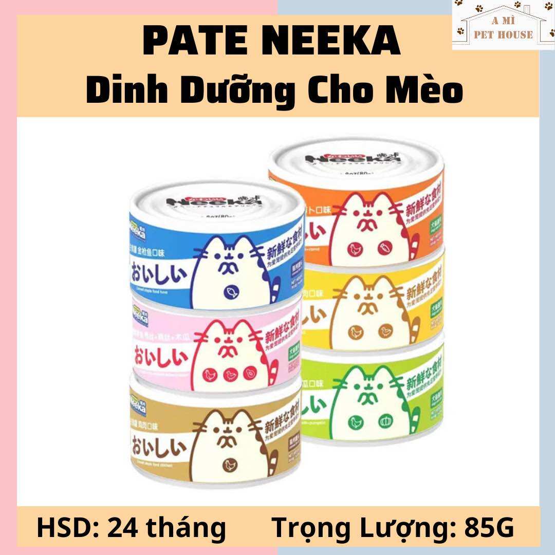 Pate dạng súp NEEKA lon 85g bổ sung dinh dưỡng cho chó và mèo
