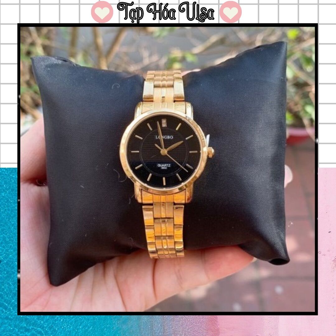 Đồng hồ longbo nam nữ thời trang, đồng hồ unisex dây thép không gỉ hàng chống nước cao cấp