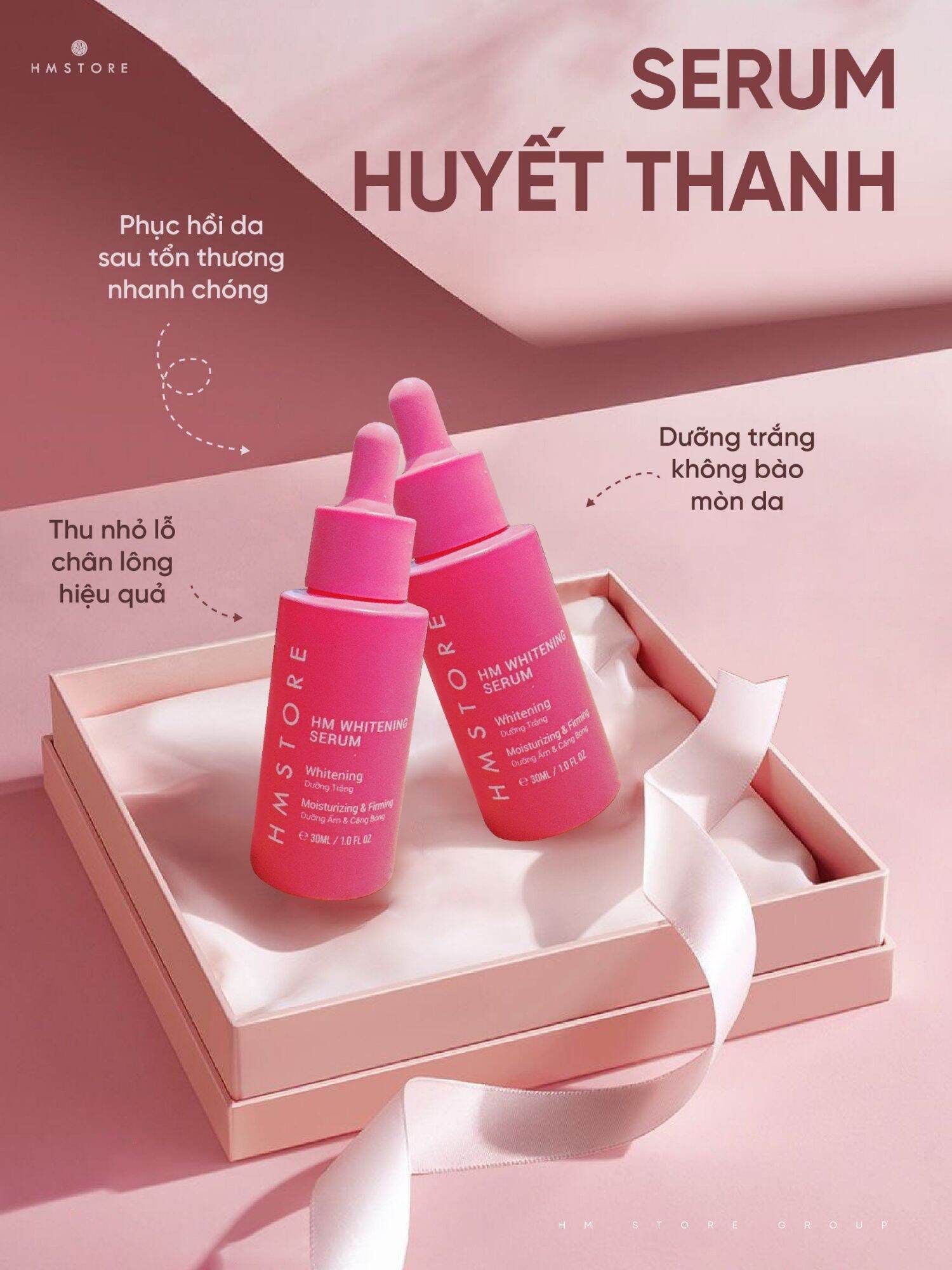 Serum hm store ( giúp phục hồi da nhanh chống, se khít lỗ chân lông)