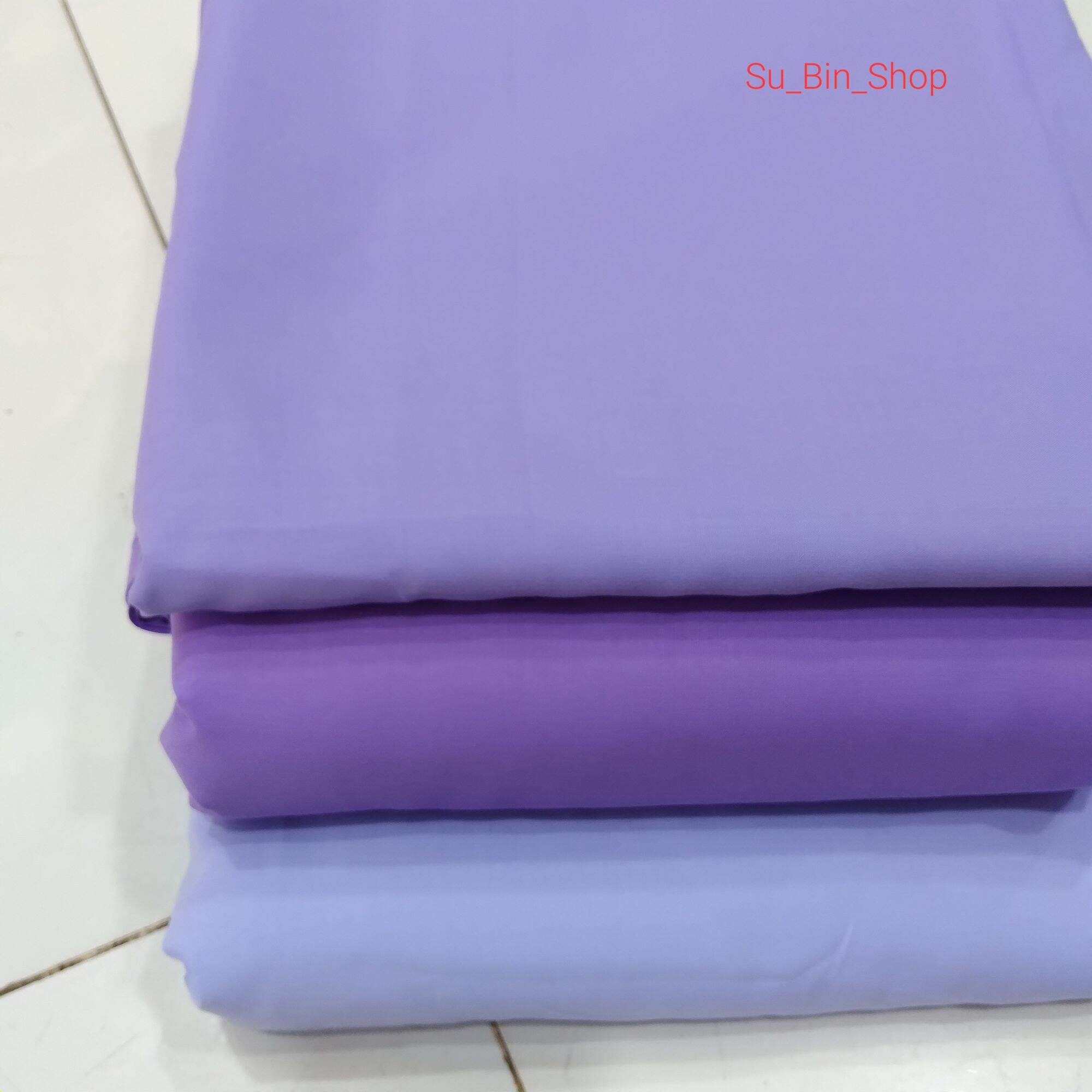 Vải kate silk 3 màu tím may áo sơ mi