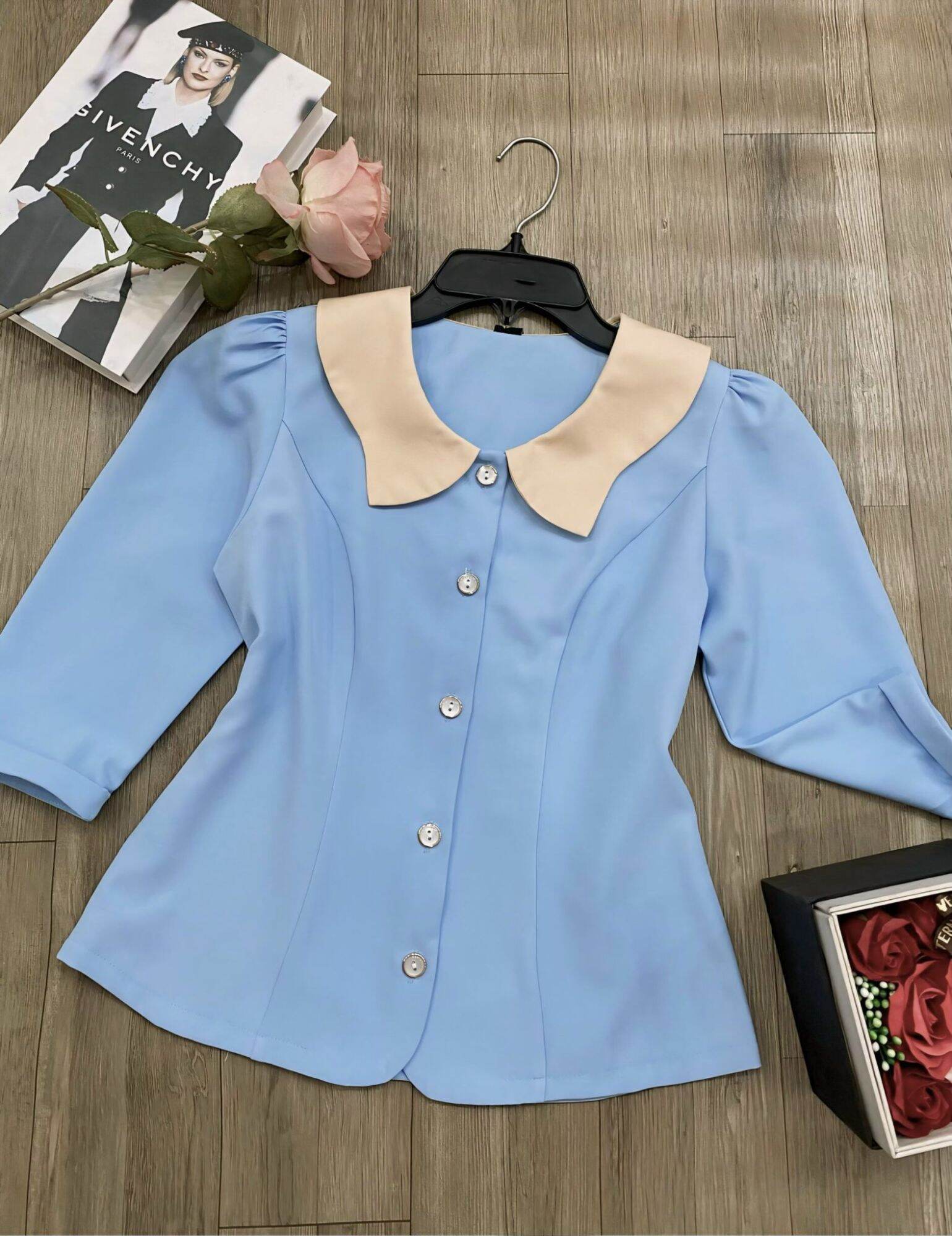 Áo kiểu công sở tay lỡ có size lớn