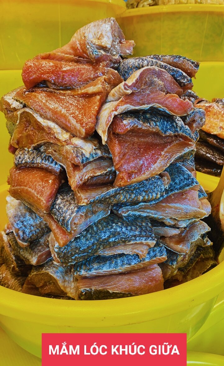 Mắm cá lóc cắt khúc giữa - đặc sản châu đốc - hộp 1kg
