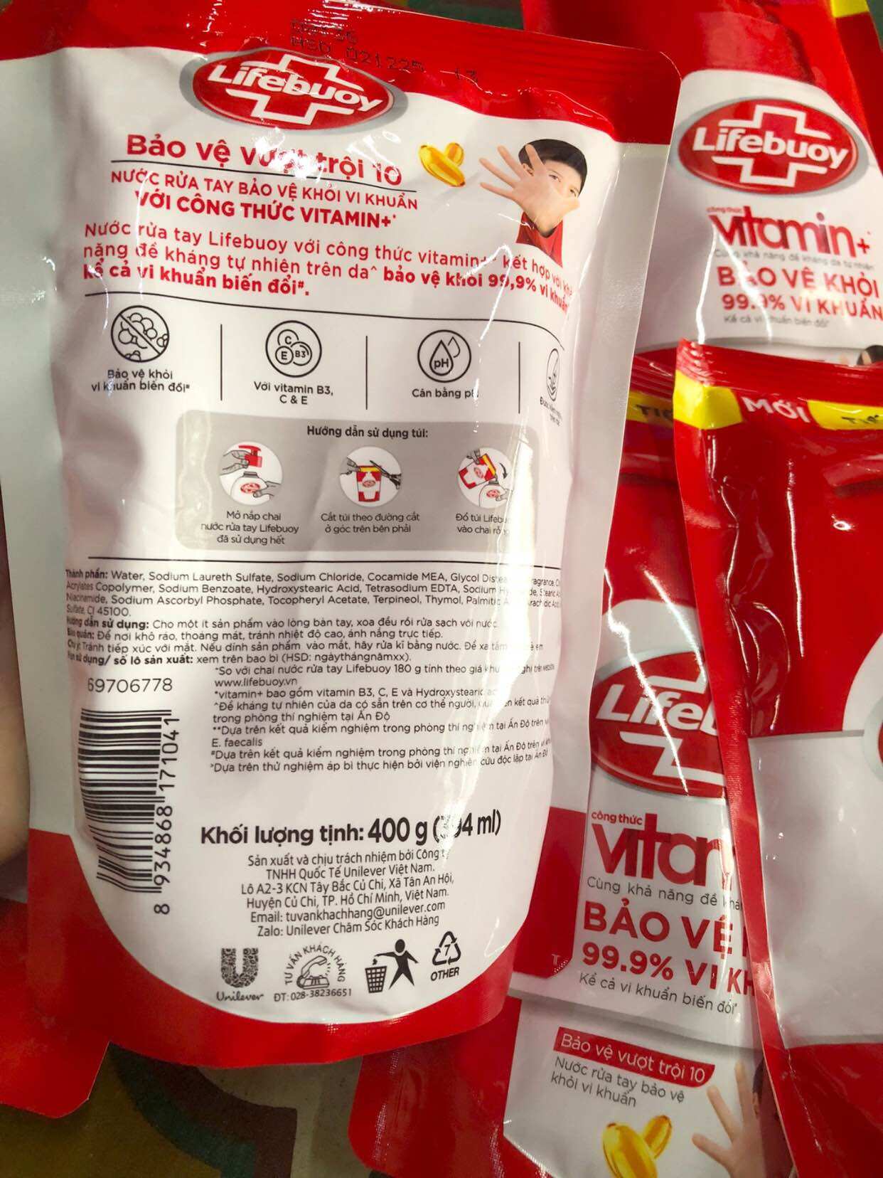 NƯỚC RỬA TAY LIFEBOUY DẠNG GÓI