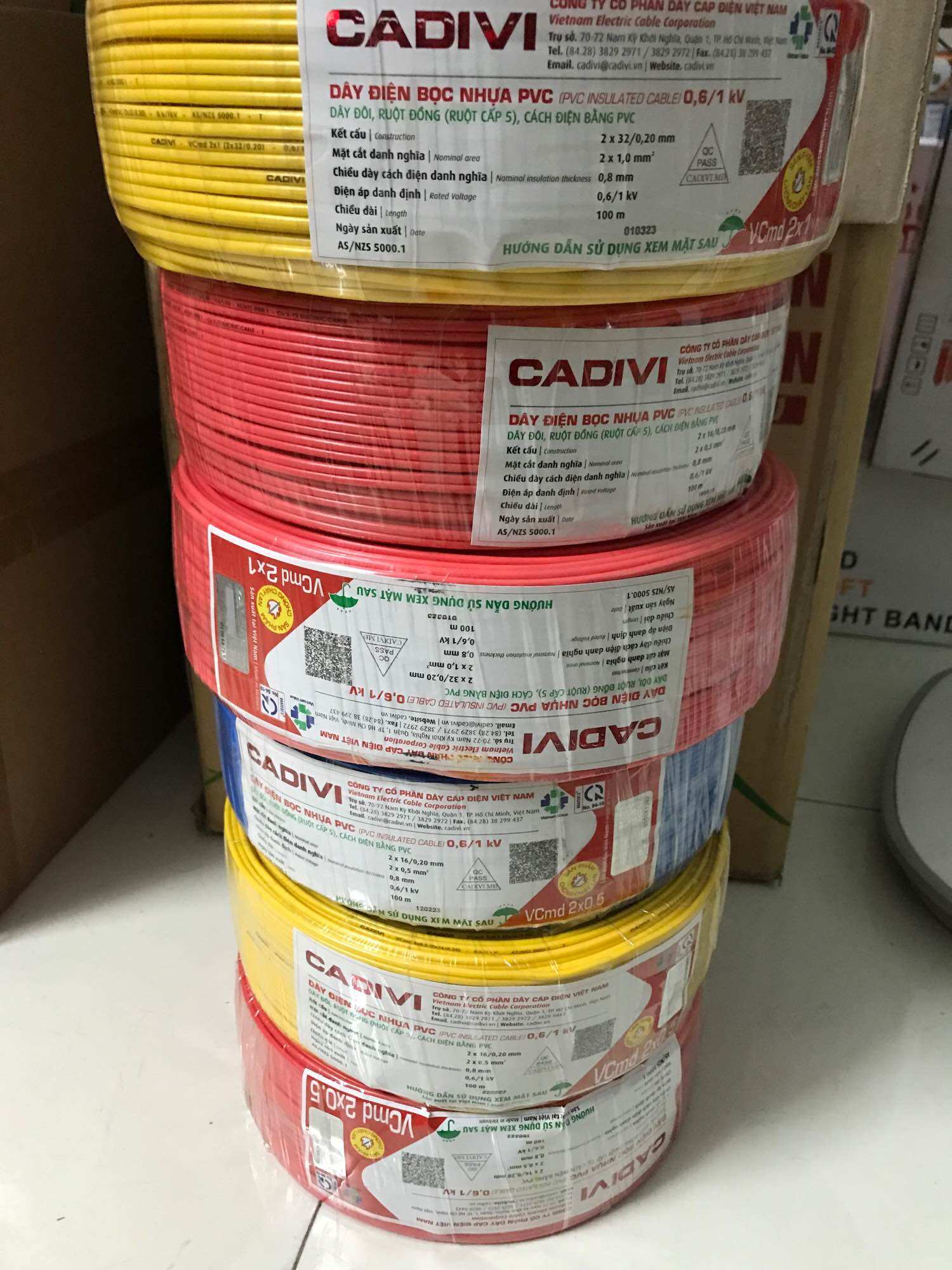 Dây đôi cadivi cuộn 100m
