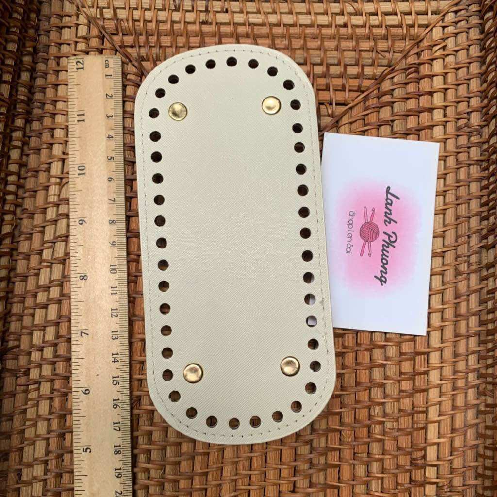 Đế Túi Da Pu Oval 18x8cm size nhỏ