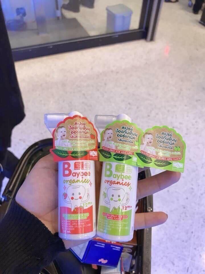 Xịt chống sâu răng baybee organic thái lan