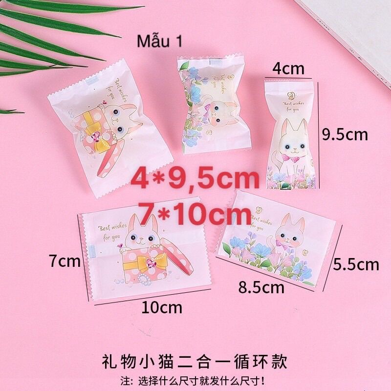 100 túi đựng kẹo Nougat nhiều mẫu