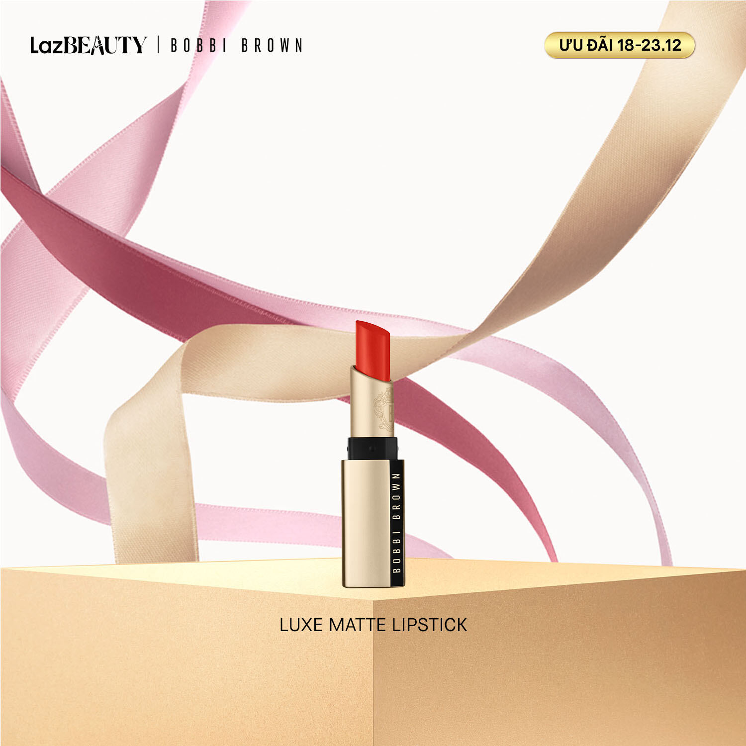   ƯU ĐÃI 18-23.12  Bobbi Brown Luxe Matte Lipstick | Son lì không gây khô môi giàu dưỡng lâu trôi 10H 