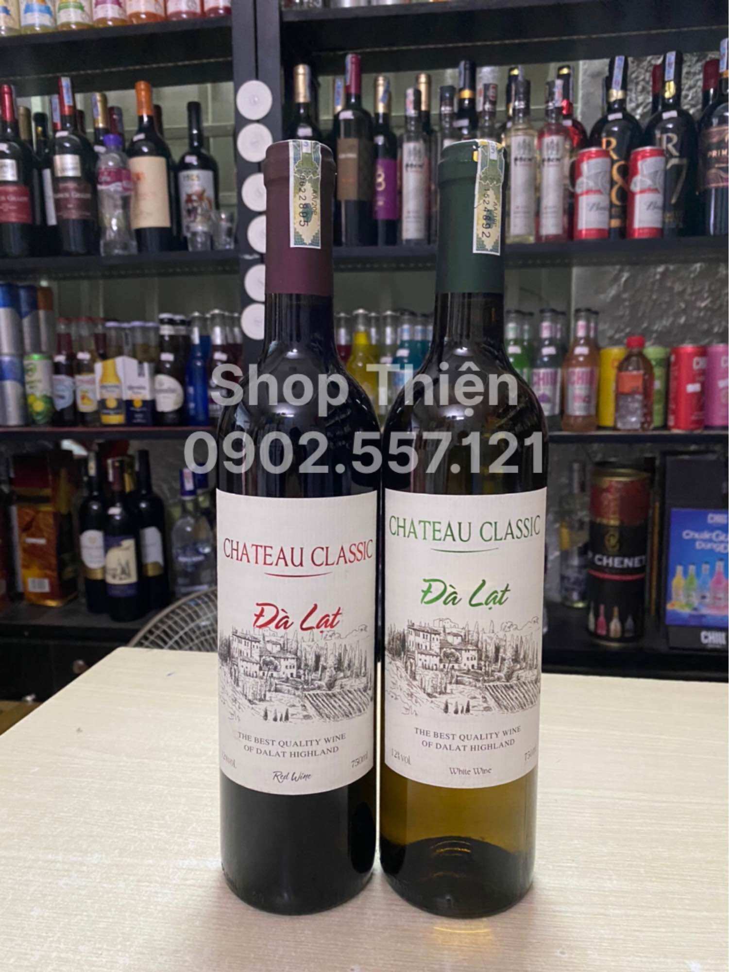 Vang Đà Lạt Trắng CHATEAU CLASSIC 12% 750ml