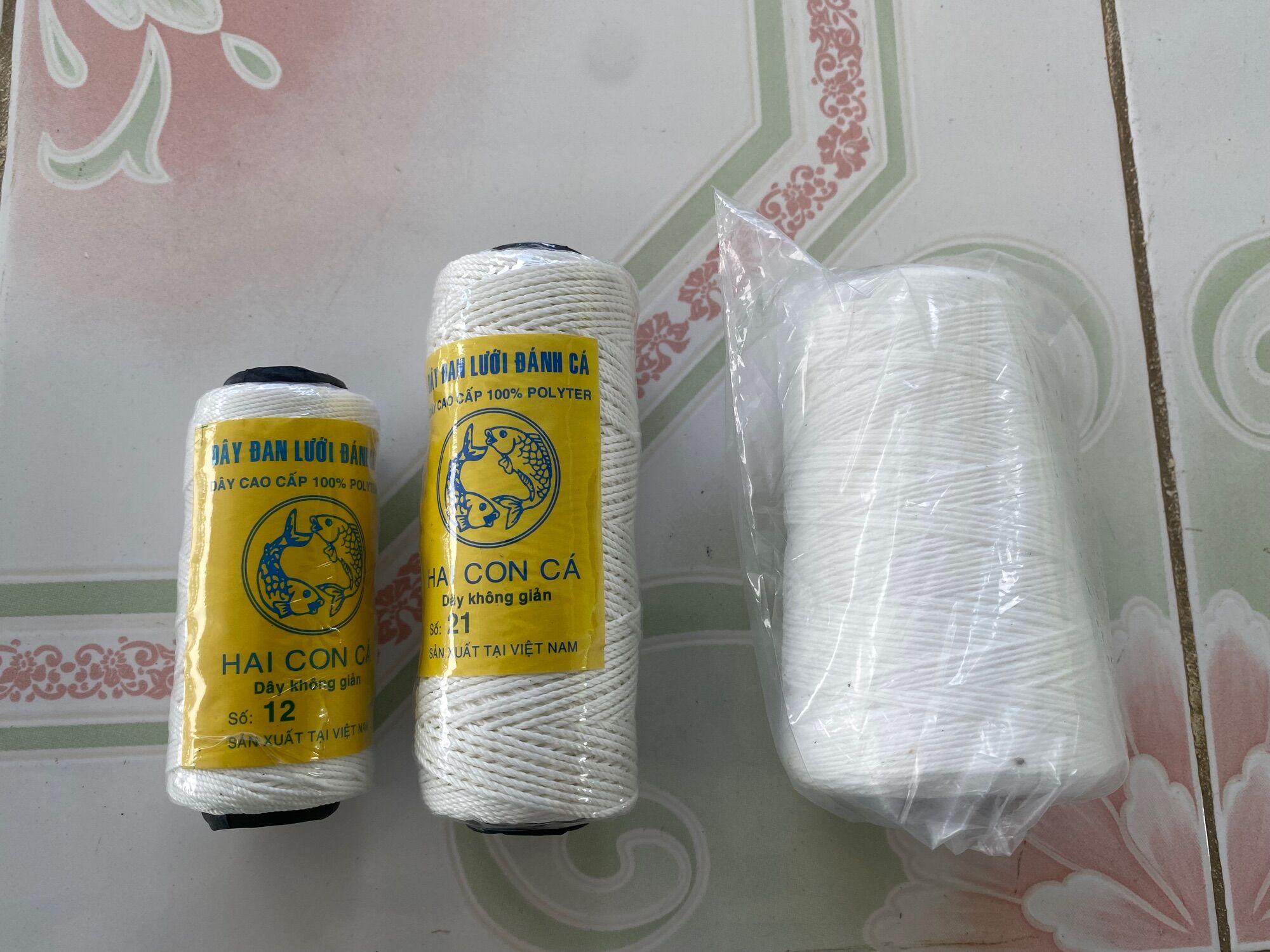 Dây nhợ thợ hồ/ Dây đan lưới đánh cá / Dây thả diều/ Chỉ xây, dây nhợ, dây khâu bì, dây diều, chỉ cuốn thịt