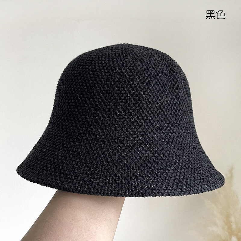 Cotton and Linen Bucket Hat Bucket Hat Women's Spring and Summer Lightweight Breathable Sun Hat Korean Travel Sun Protection Hat Small Head Circumference Wearable