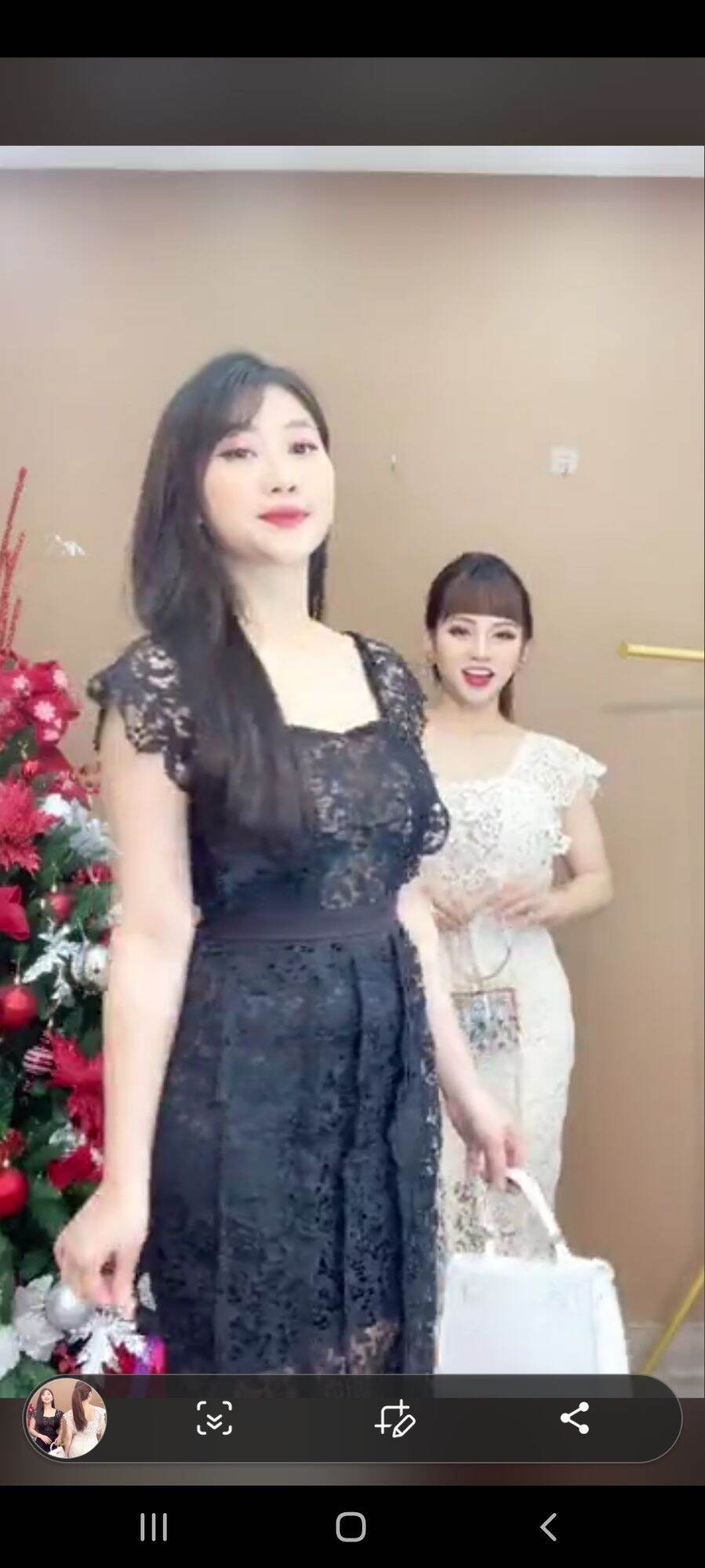 Đầm ren body 2 lớp Monoco S