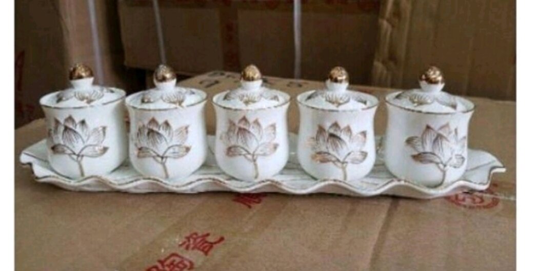 Bộ thờ cúng bạch ngọc sen