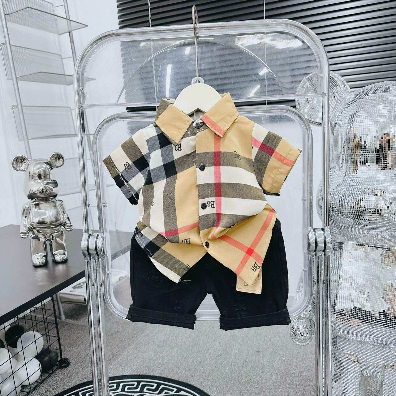 [HCM] Áo sơ mi lụa cọc tay cao cấp cho bé trai_Loại 1 🌈🌈🌈