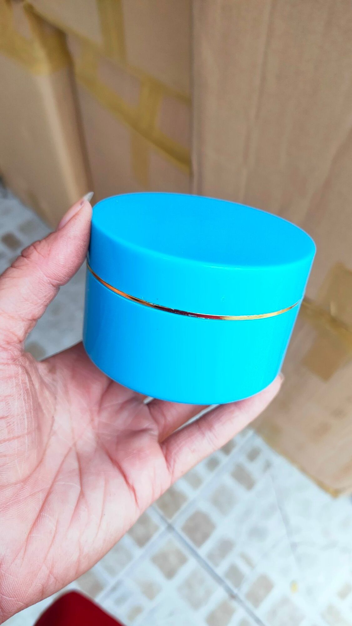 Hủ 100g màu xanh dương