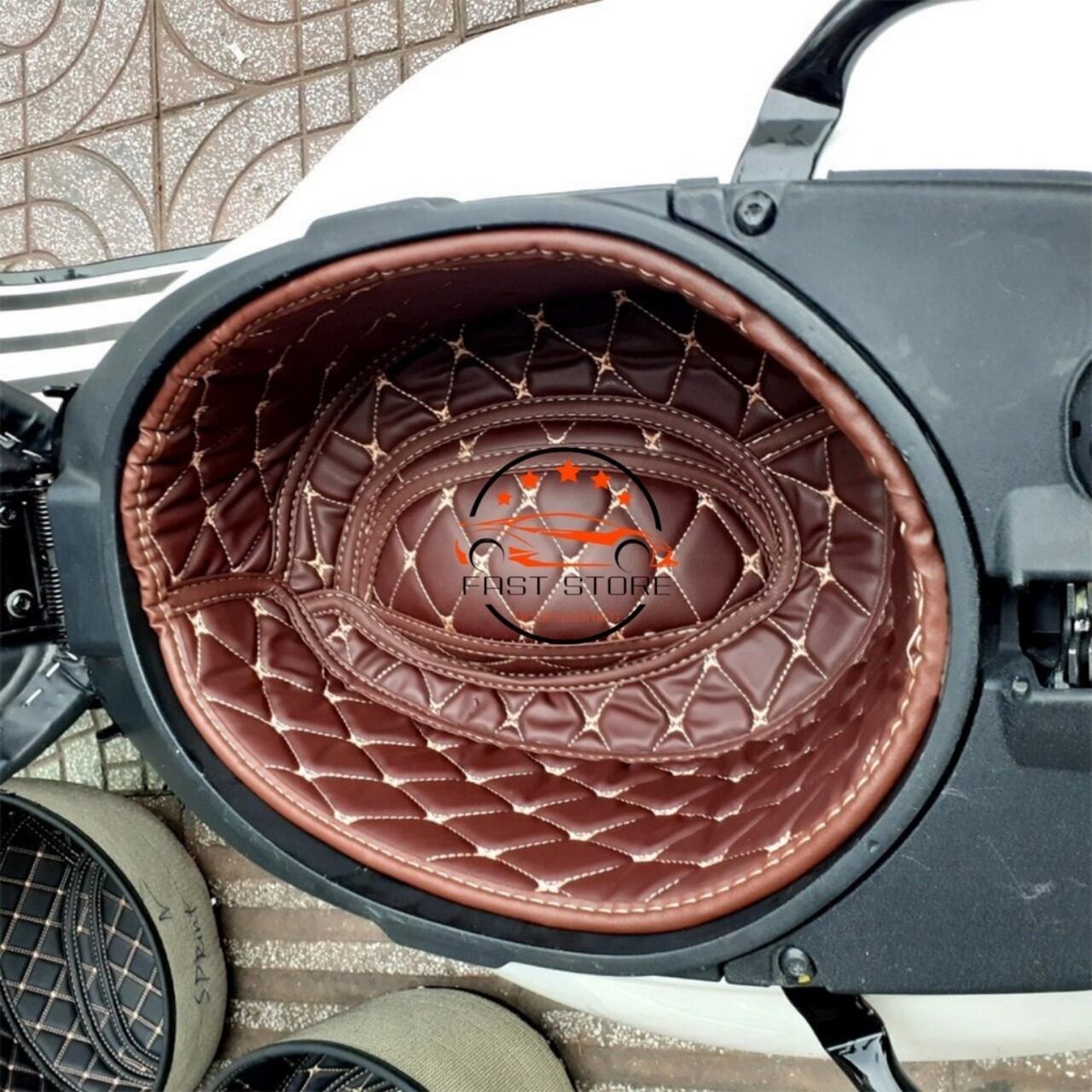 Đệm cốp xe máy VESPA* PRINT [ CÁCH NHIỆT + GIẢM SỐC ]