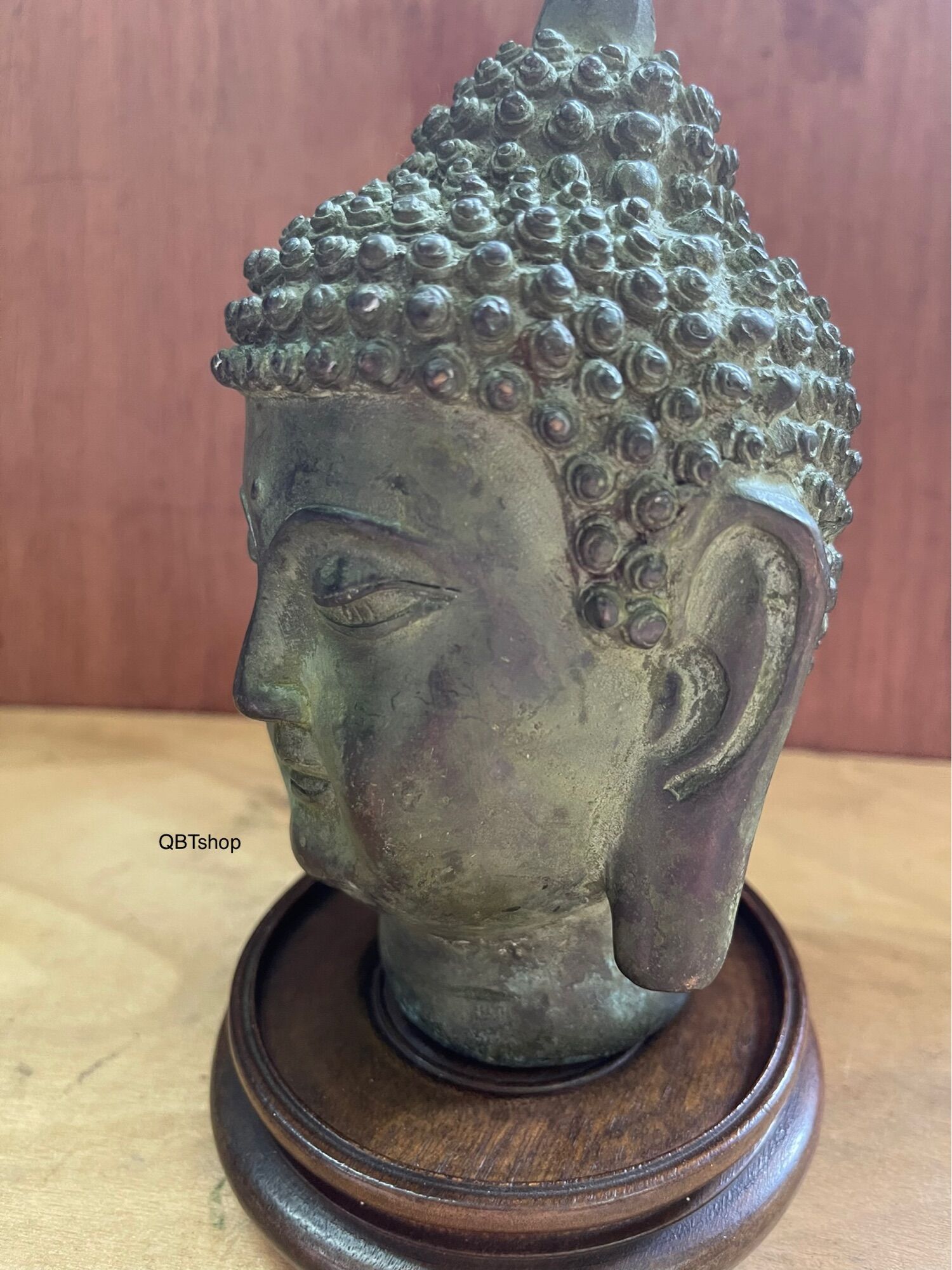 Đầu phật tổ bằng đồng phong thuỷ