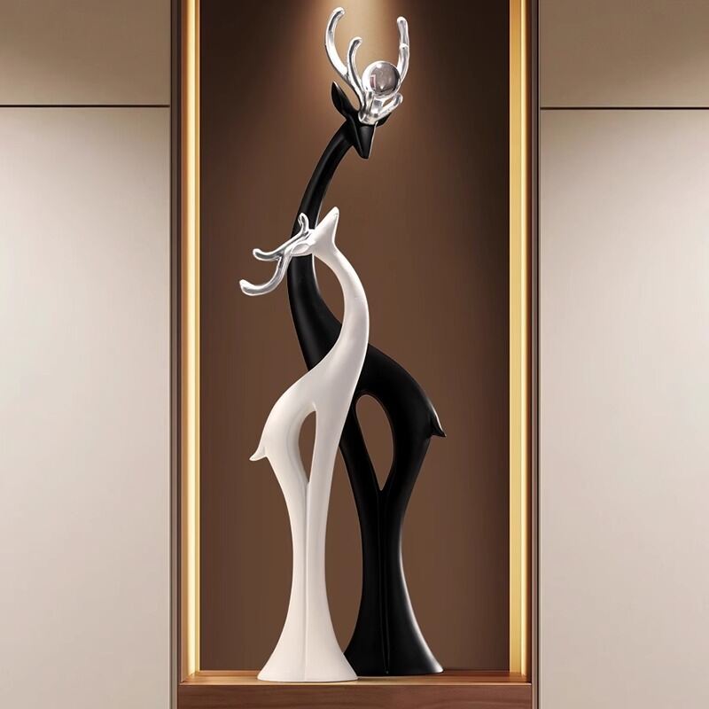 ZHUOLESHI | Modern Luxe Deer Couple Home Decor Giá 940,000 Đồng*Miễn phí vận chuyển