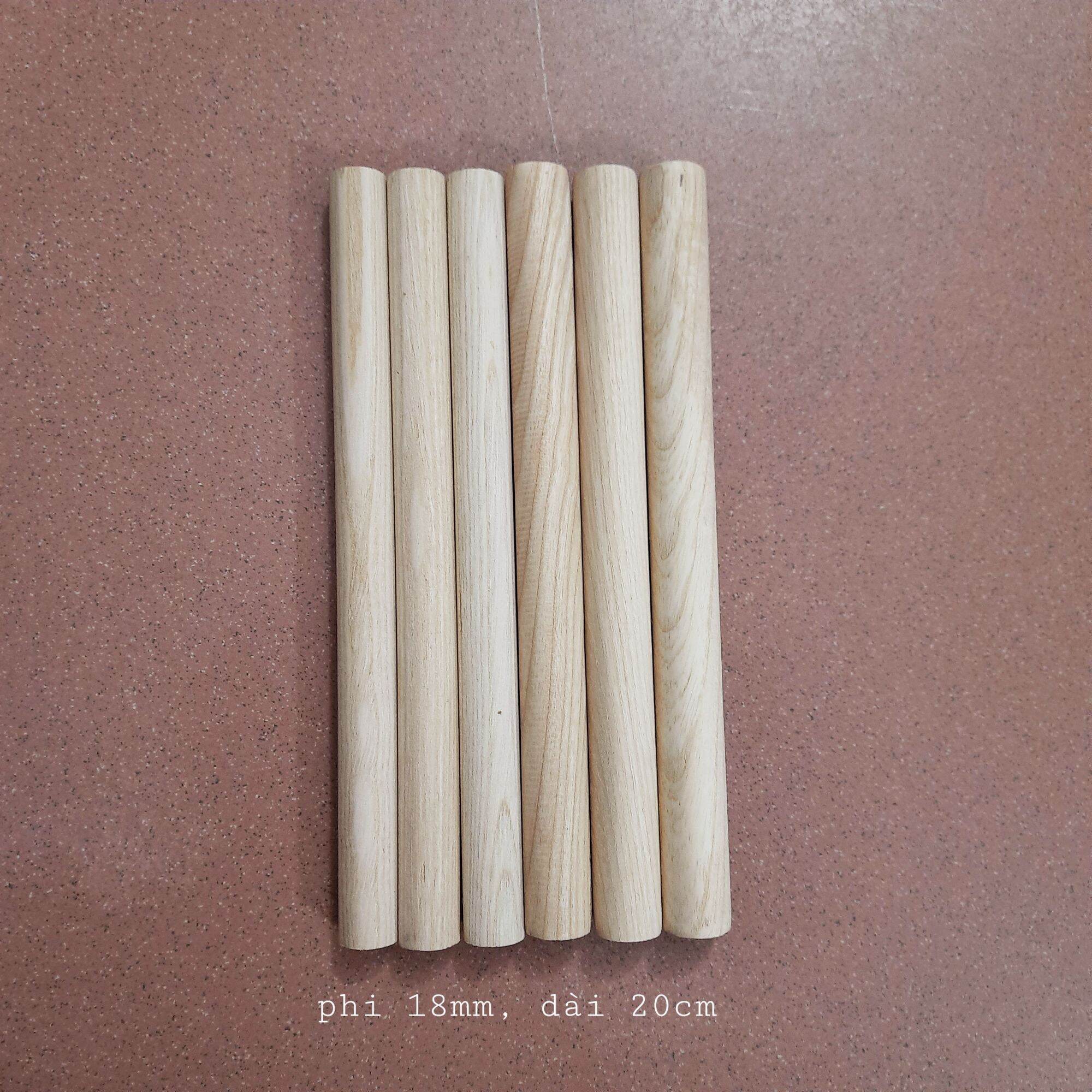(Hàng Đẹp) Thanh Gỗ Tròn Phi 18mm Gỗ Tần Bì ( Các Kích Cỡ )