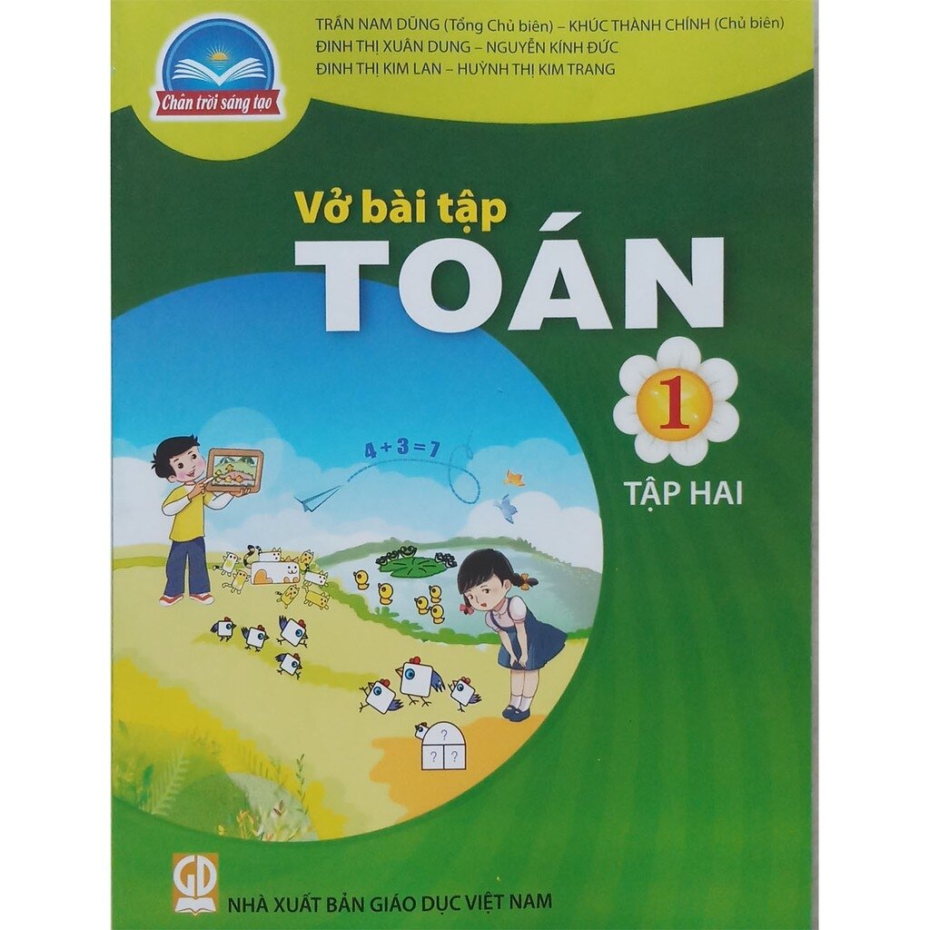 Toys, vở bài tập toán lớp 1 tập 2 kèm 1 cây chì 2b