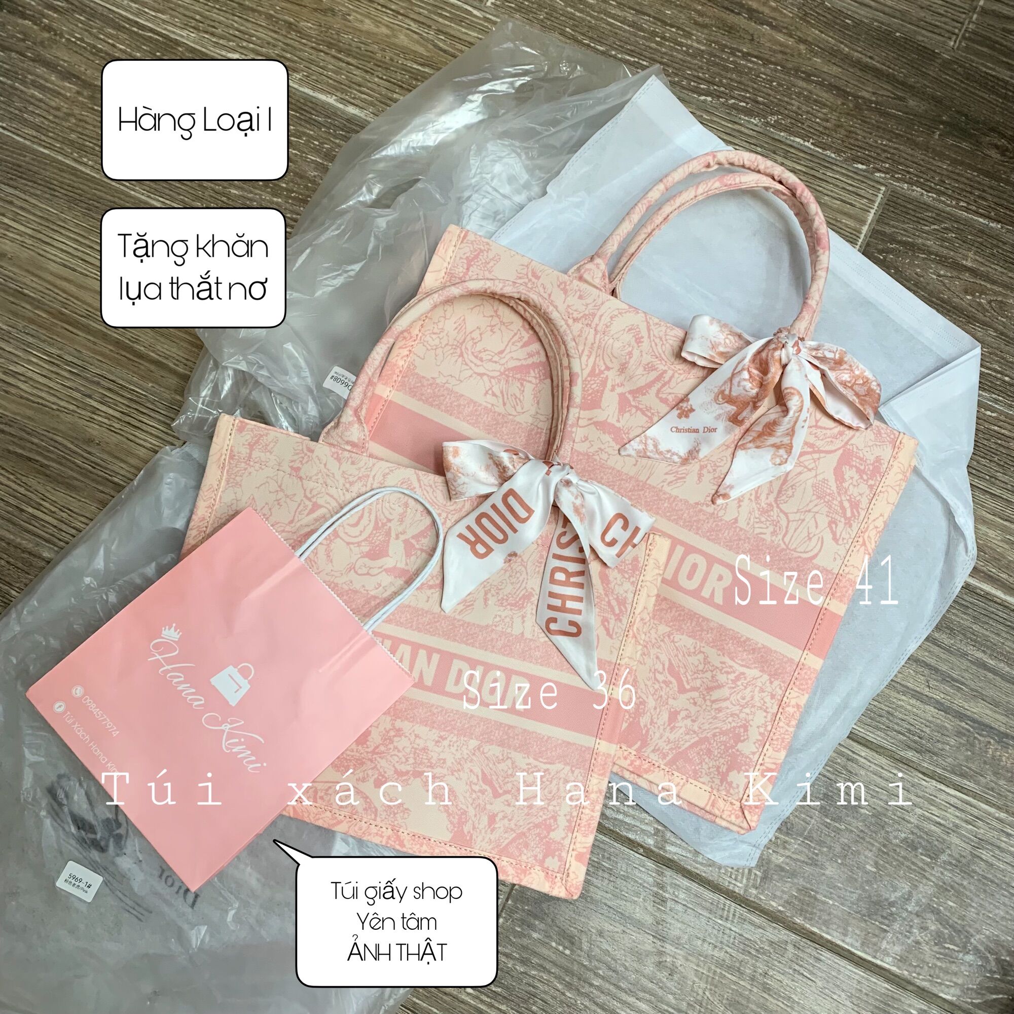 Túi xách nữ Du Lịch Bỉm Sữa size to tặng khăn lụa thắt nơ