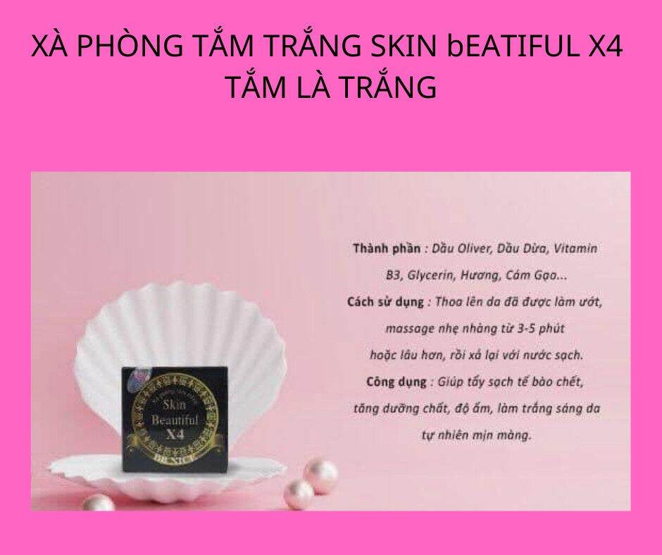 Combo 2 Hộp Xà Phòng Tắm Trắng Da Skin Beatiful X4