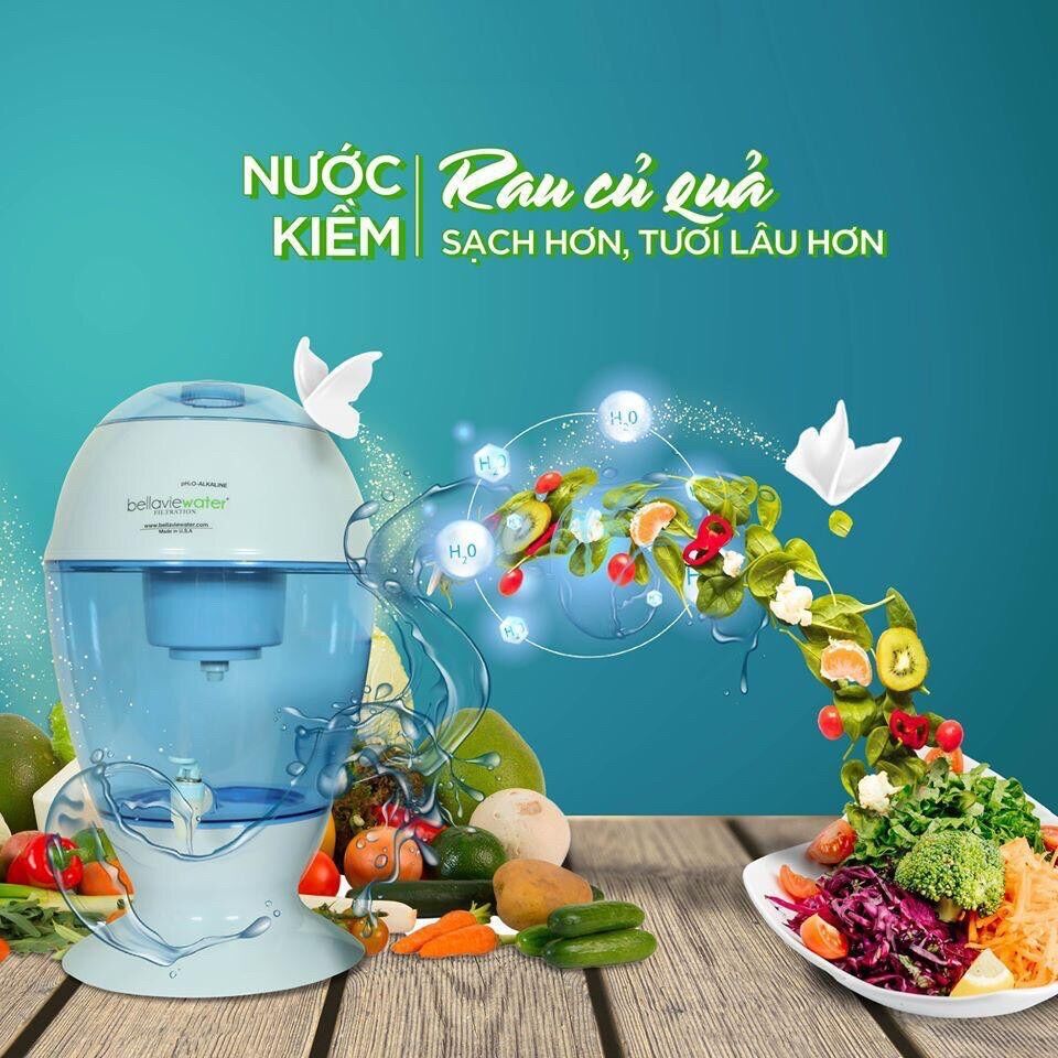 Bình lọc nước Ion kiềm Bellaviewater 20L(Egg)