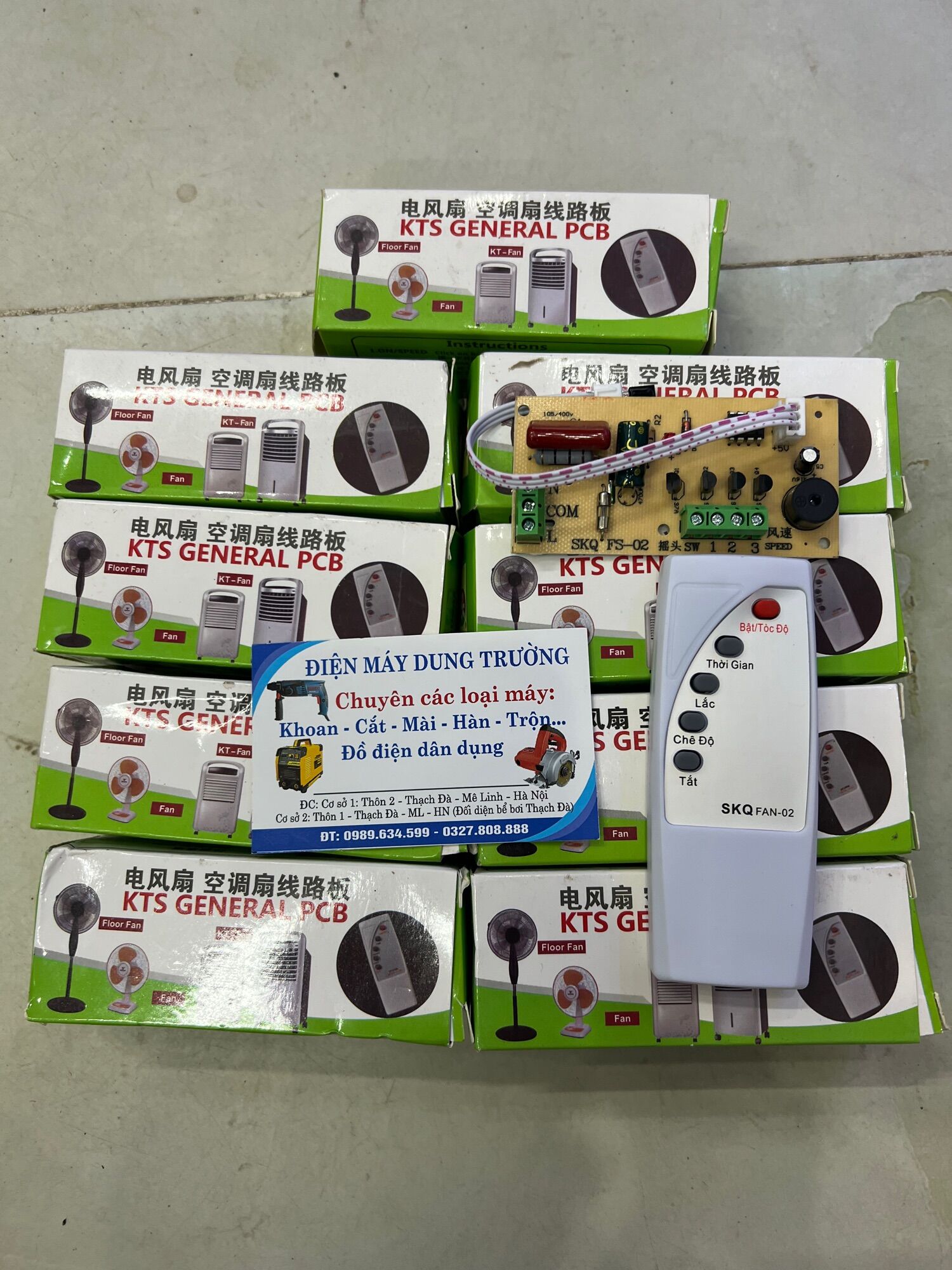 Bộ mạch điều khiển quạt từ xa đa năng