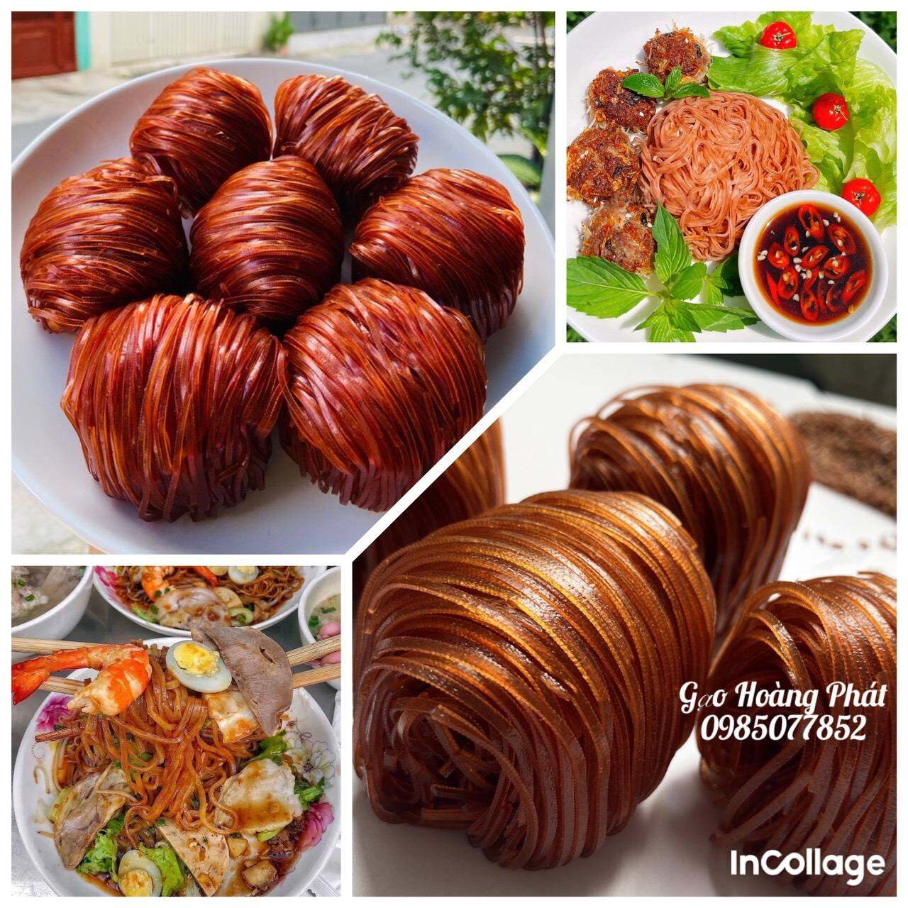 Hủ tiếu gạo lứt đặc sản sa đéc - Hủ tiếu sợi dai ngon (Túi 500gr).