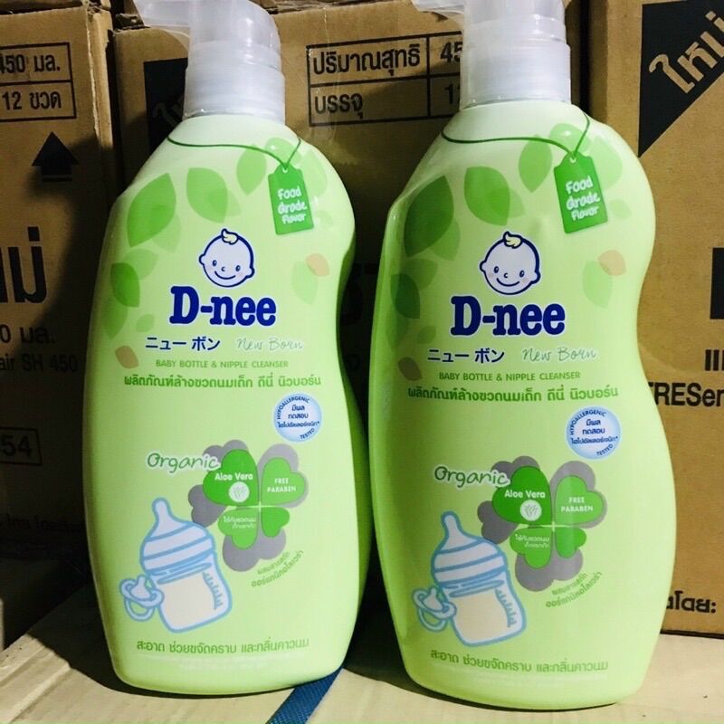 Nước rửa bình sữa cho bé  Dnee 600ml DẠNG CHAI VÀ TÚI
