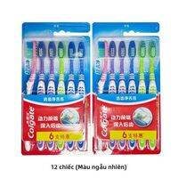 Colgate | Bàn Chải Đánh Răng Colgate Lông Mềm Trung Bình, Tay Cầm Công Thái Học, Dùng Được Cho Cả Nam Và Nữ, Bộ Vệ Sinh Răng Miệng Di Động, Dùng Cho Gia Đình, Nhà Cửa, Du Lịch, Chất Liệu PP