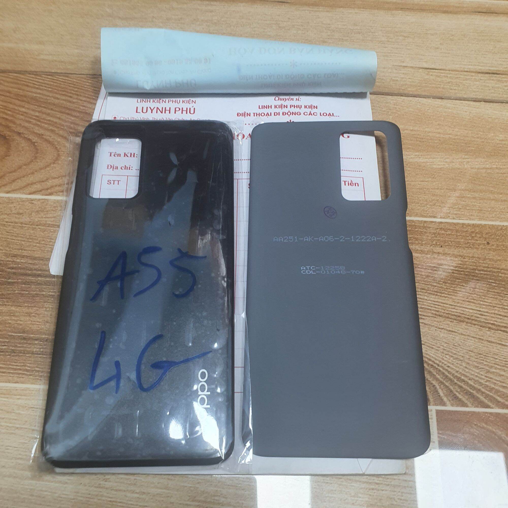 Nắp lưng Oppo A55 4G,cụm kính camera bao test