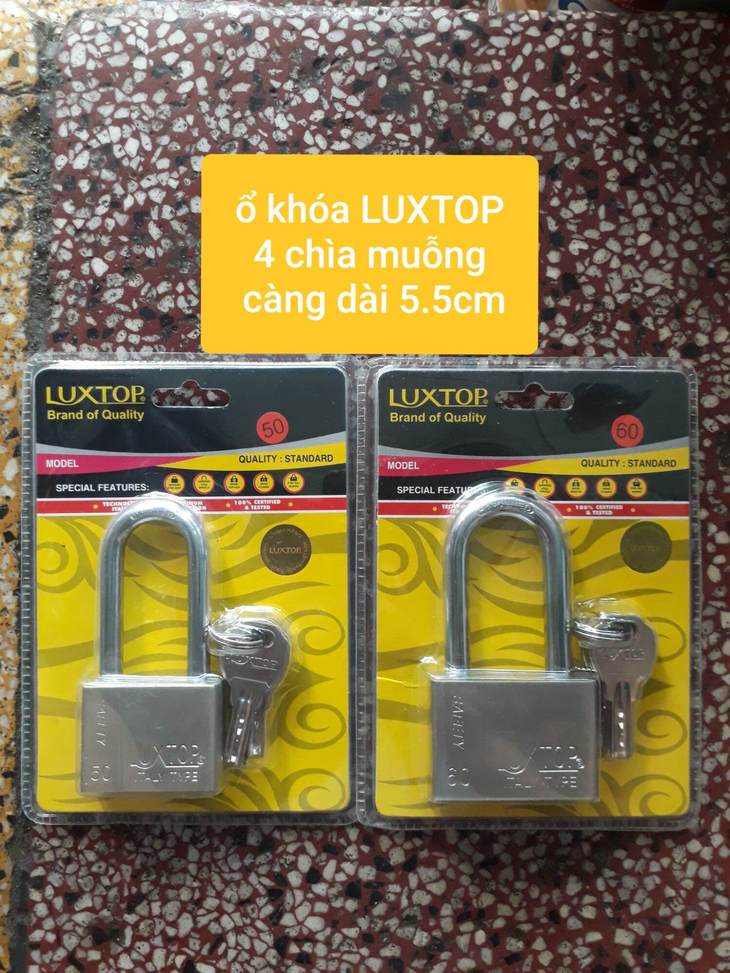 Ổ khóa LUXTOP chìa muỗng loại tốt