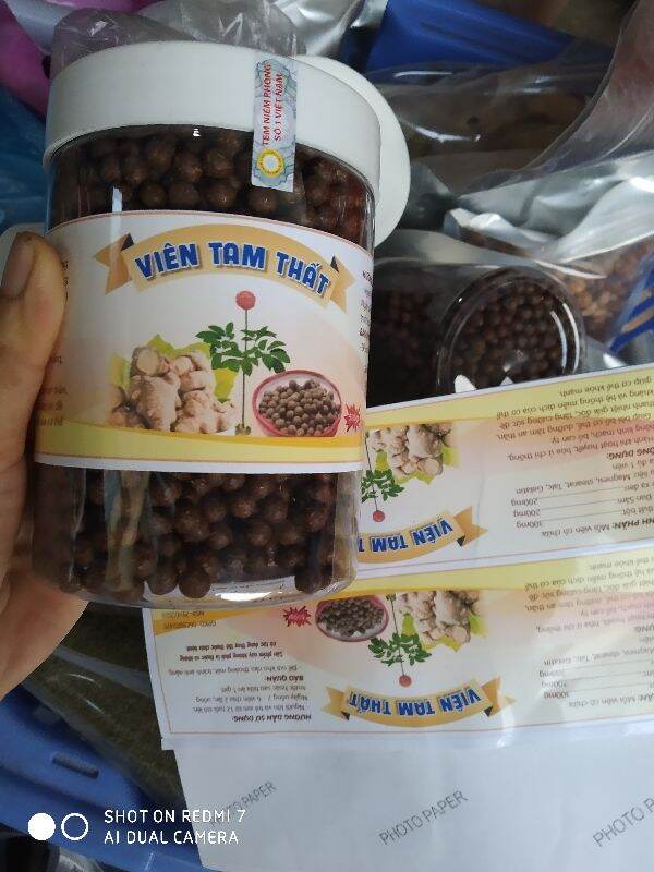 500g viên tam thất mật ong
