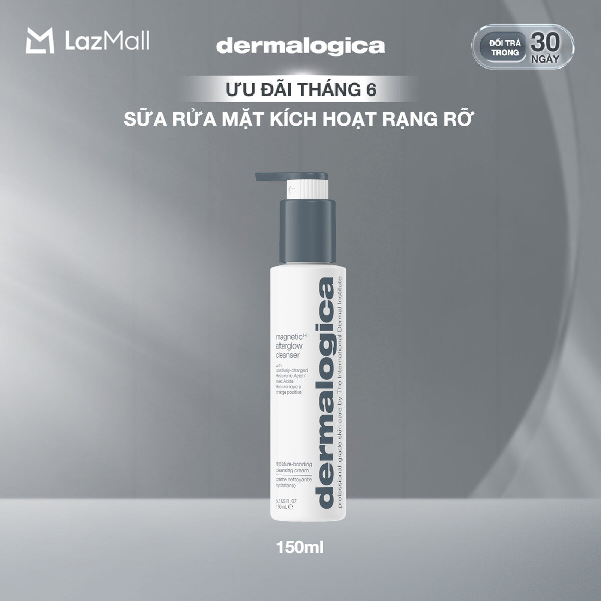 Sữa rửa mặt kích hoạt rạng rỡ Dermalogica Magnetic[+] Afterglow Cleanser làm sạch, từ hóa, tỏa sáng da 150ml/295ml