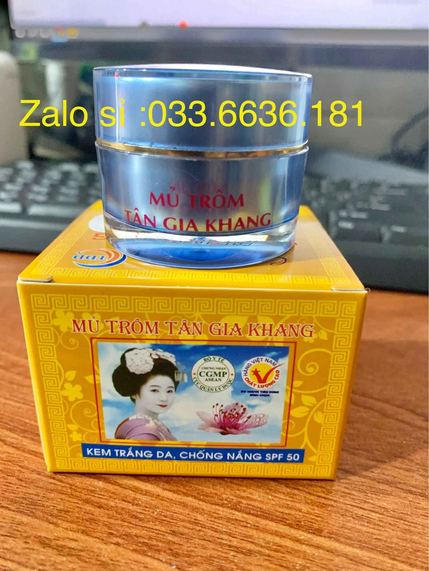 {chính hãng -giá sỉ} kem Mủ Trôm Tân Gia Khang trắng da- chống nắng hủ 6g