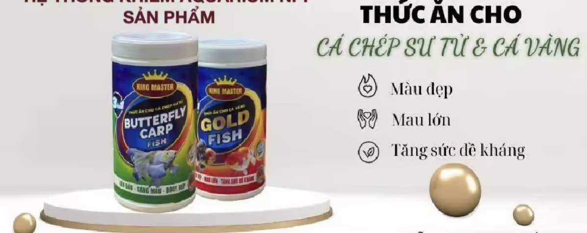 THỨC ĂN CHO CÁ CHÉP SƯ TỬ KING MASTER 500G