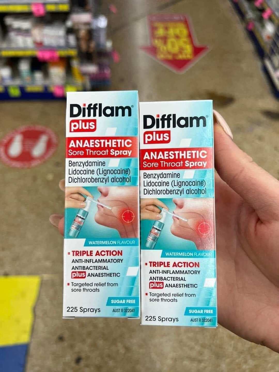 Difflam Plus Anesthetic Sore Throat Spray