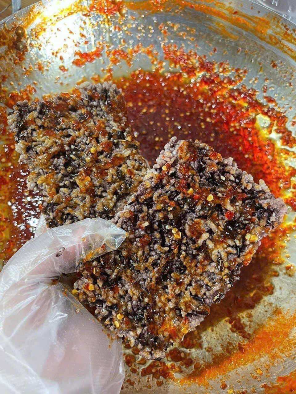Cơm cháy gạo lứt mắm hành 500gr