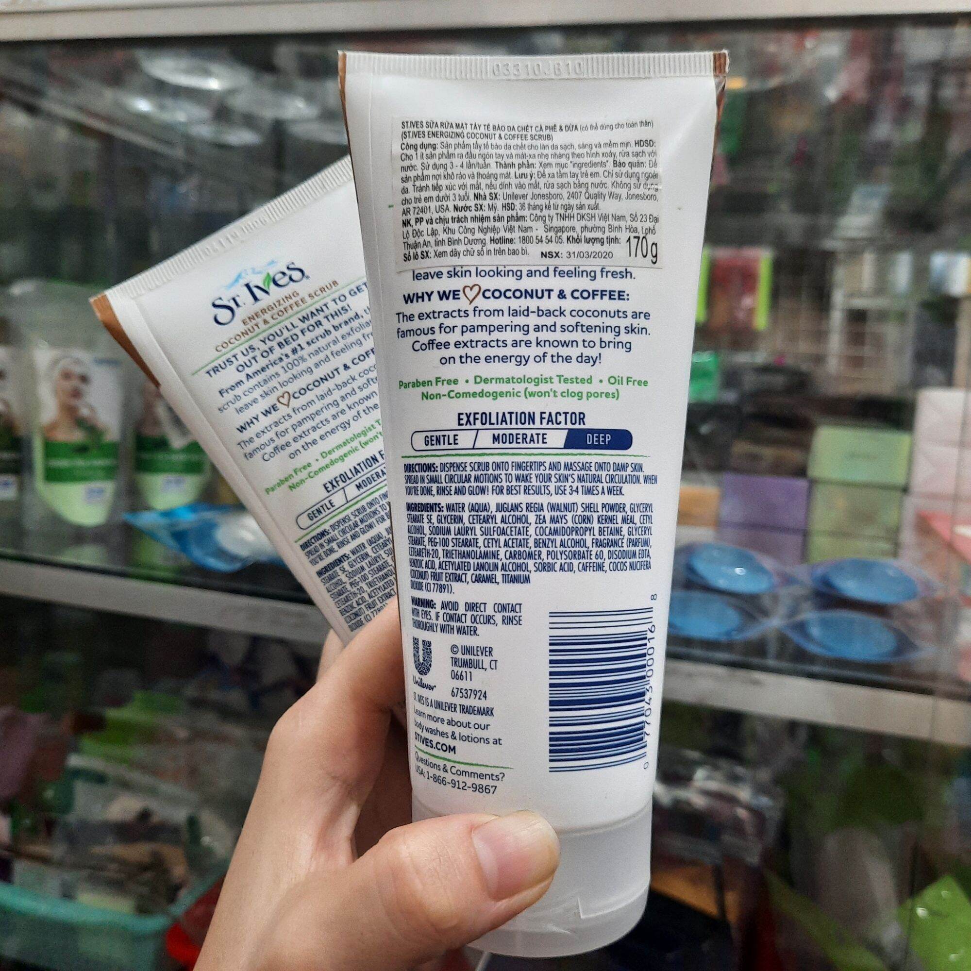 Sữa Rửa Mặt ST.IVES Cà Phê & Dừa 170g