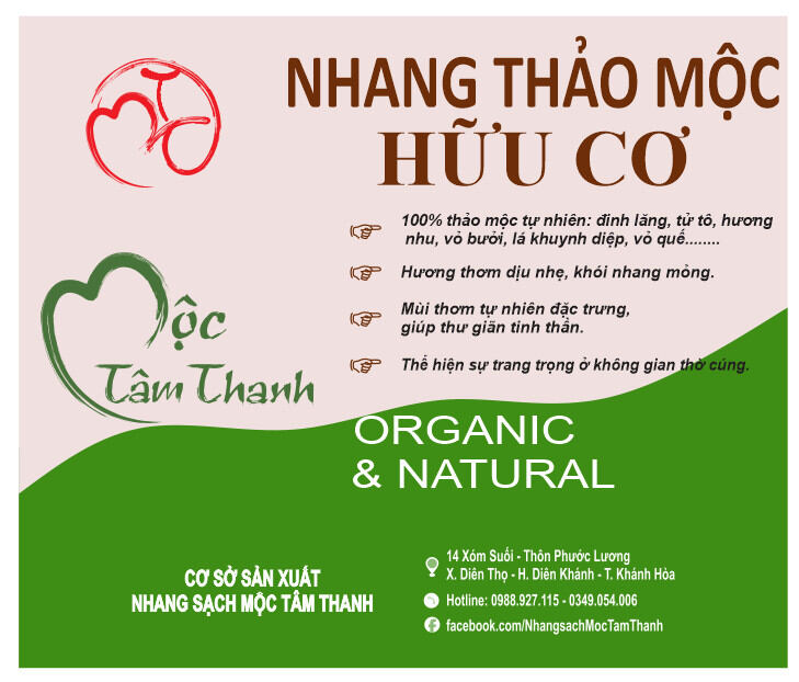 Nhang Thảo Mộc Mộc Tâm Thanh - 30cm - 500g