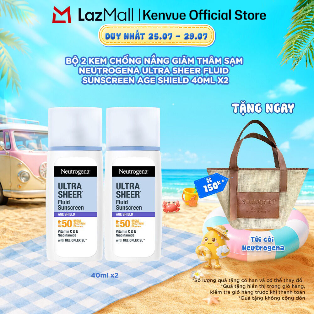 Bộ 2 Kem chống nắng Neutrogena Ultra Sheer Age Shield 40mlx2