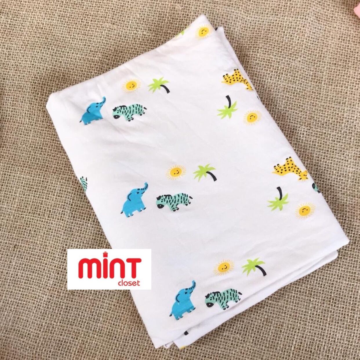 Vải cotton may đồ cho bé Hàn Quốc