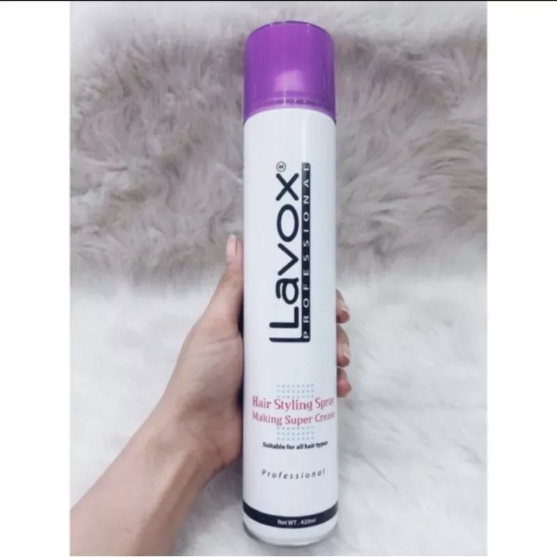 Keo xịt tóc giữ nếp Cứng và Mềm Lavox 420ml