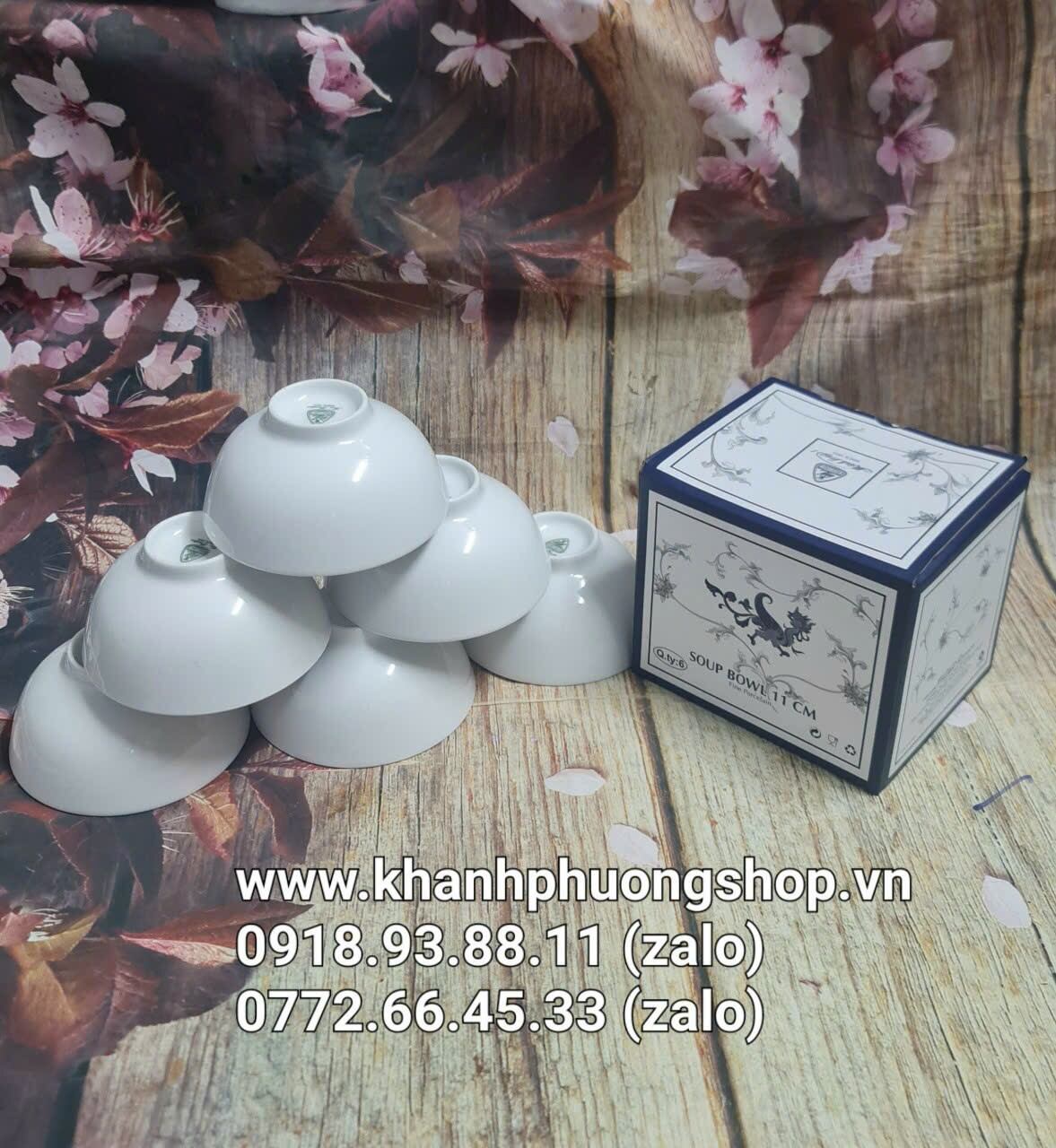 bộ 6 chén ăn cơm sứ Minh Long - chén ăn cơm sứ minh long