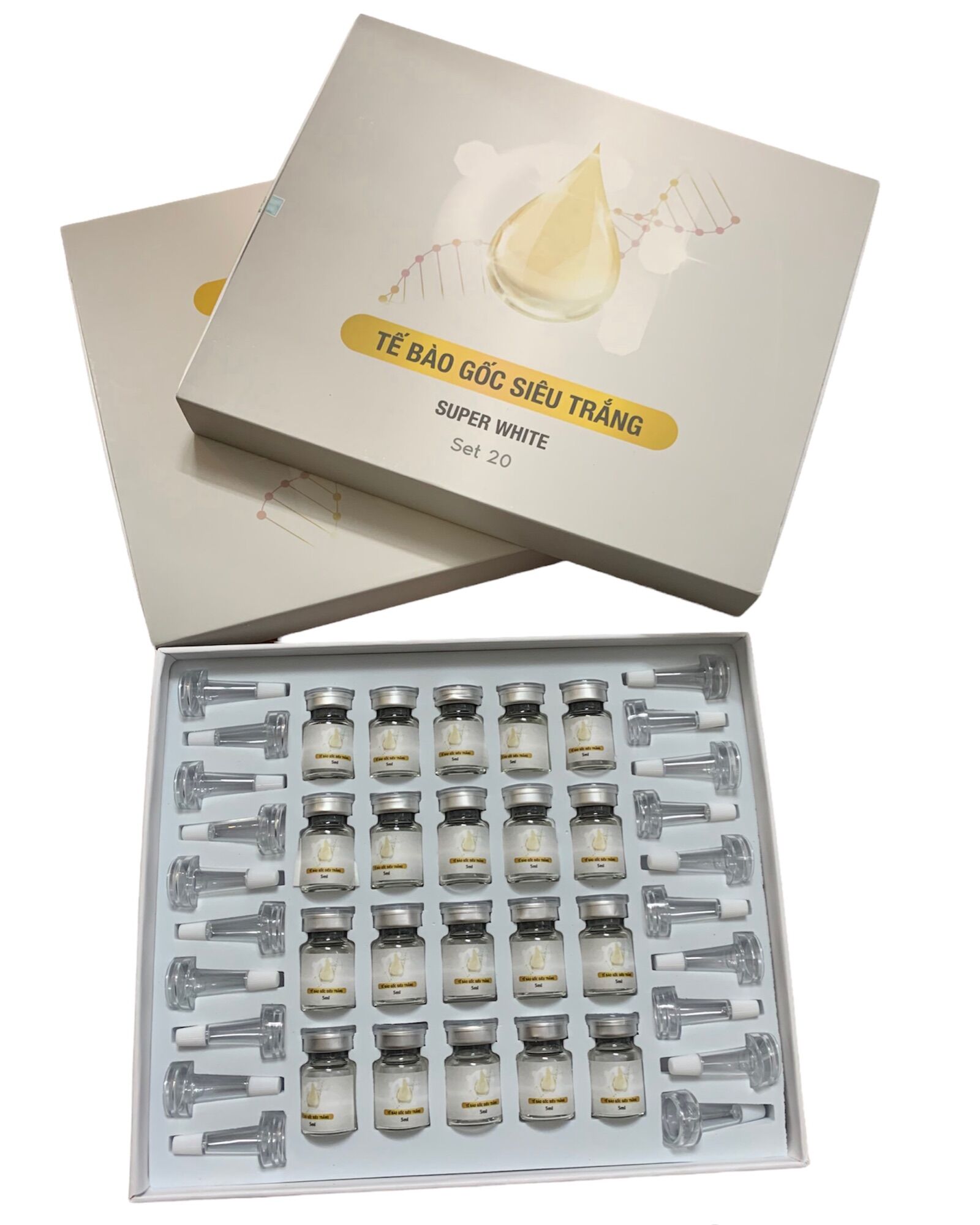 Tế bào gốc siêu trắng SUPER WHITE serum cấp ẩm căng bóng da